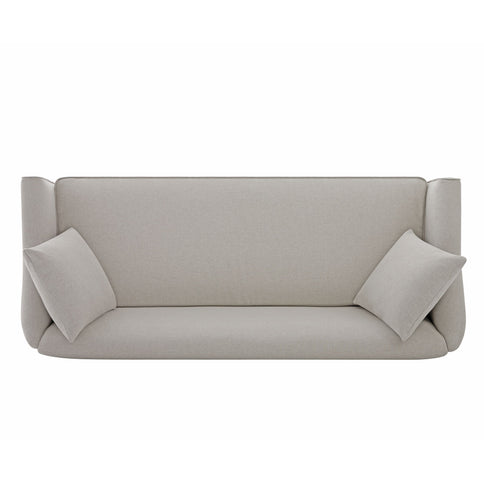 3 Seater Sofa With Wrap Around Armrests And Throw Pillows