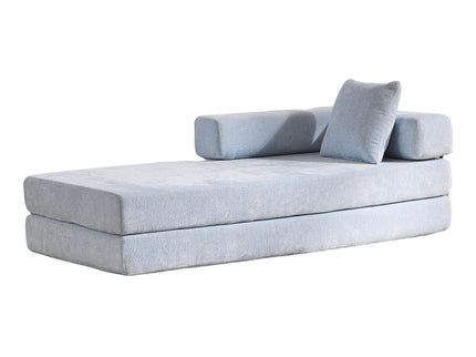 Convertible Floor Sofa Bed With Pillow Back Support Armrest