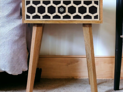 Inlay Bone Inlay Drawer Nightstand