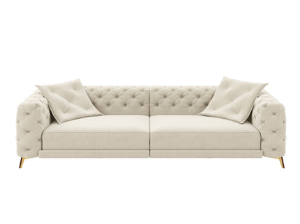3 In 1 Convertible Sleeper, Deep Seat Pull Out Sofa Bed, Button Tufted