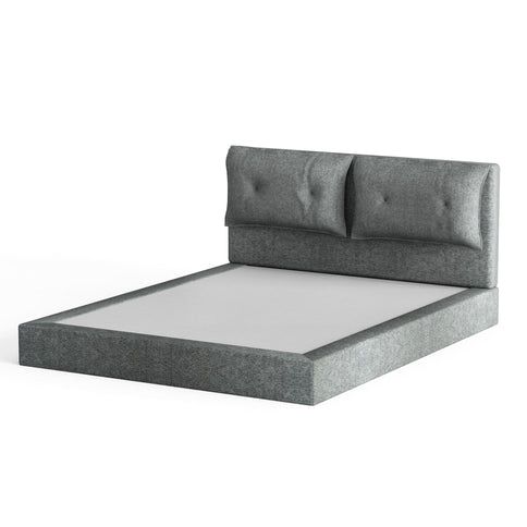 Airframe - Upholstered Bed Frame With Double Layered Upholstered Headboard