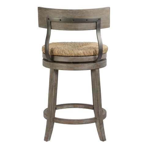 Stool With Natural Seagrass Seat