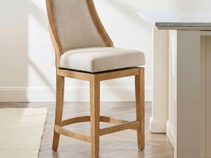 Swivel Counter Stool - Honey Oak