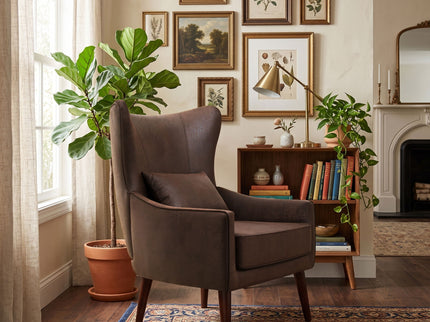 Leisure Chair With Curved Backrest