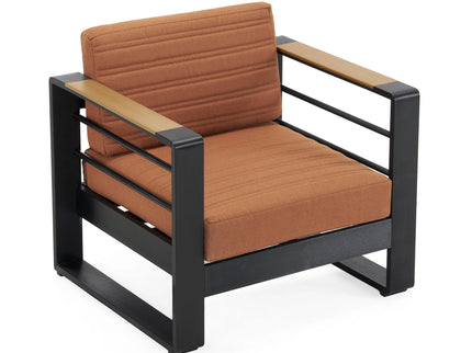 Giovanna - Club Chair Set With Aluminum Frame
