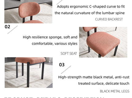 Dining Armless Chairs (Set of 2)