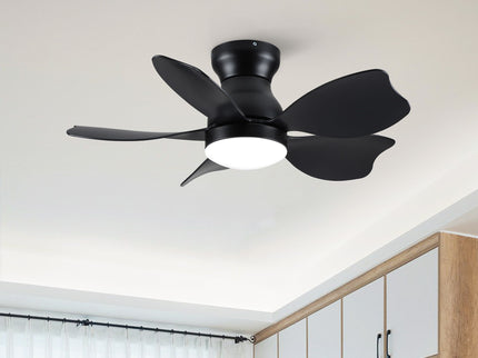 Low Profile Flush Mount Ceiling Fan With Light