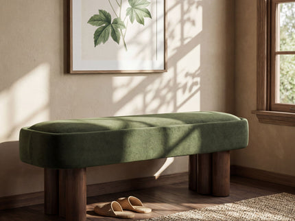 Chic Indoor Upholstered Dining Bench
