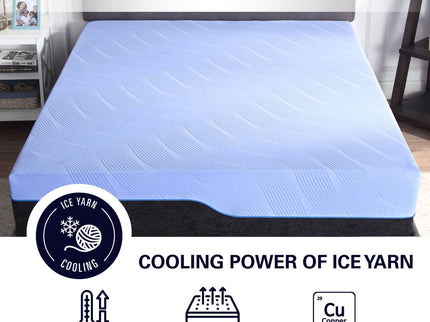 Refresh - 12" Flex Head Hybrid Cooling Gelcare Memory Foam And Coil Mattress