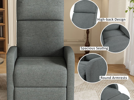 Modern Recliner Manual, Home Theater Chair With Adjustable Backrest