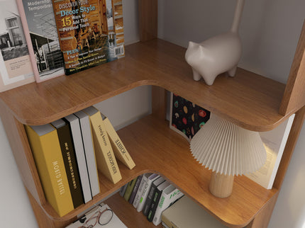 L-Shaped Corner Bookshelf