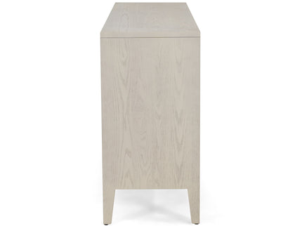 Wood Sideboard With Adjustable Shelves And Storage Cabinet - White Washed