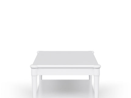 Cocktail Table With Two Storage Drawers And Casters