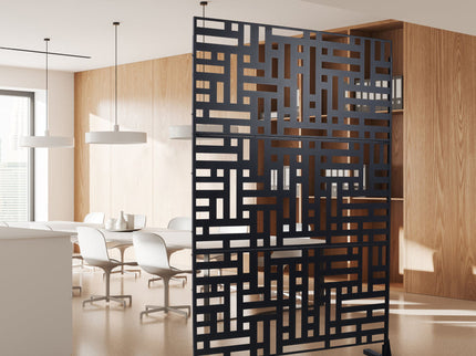 Decorative Freestanding Metal Privacy Screen For Indoor & Outdoor Use