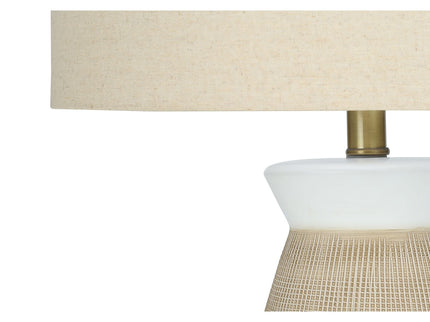 Lighting, Table Lamp, Ceramic, Resin, Contemporary - Cream