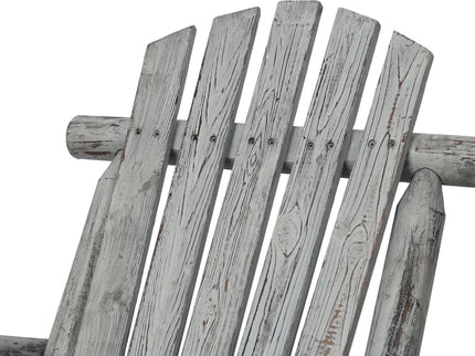 Durable Wooden Porch Rocker, Fir Log Rocking Chair