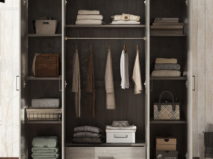 4 Door Wardrobe With 1 Drawer