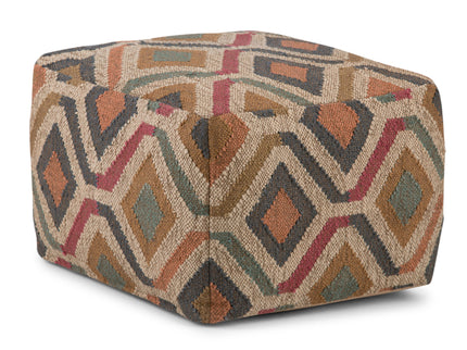 Johanna - Handcrafted Square Pouf