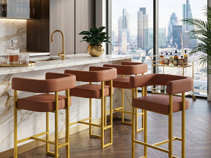 Modern Counter Height Bar Stools With U - Shaped