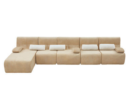 Oversized Sectional Sofa, Living Room Seating With Modular Design