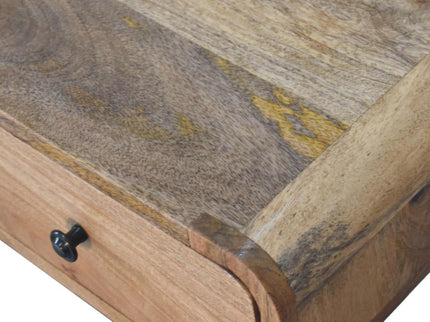 Curved Writing Desk - Oak