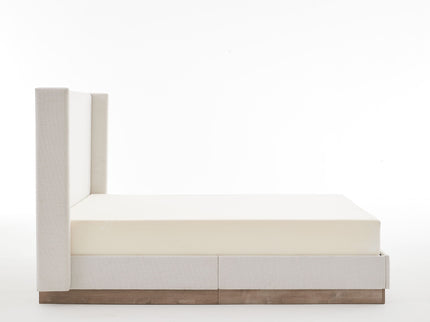 Hosford - Minimalist Upholstered Wingback Bed