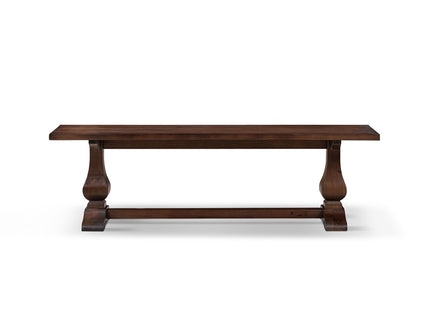 Whitmore - Trestle Dining Bench - Dark Brown