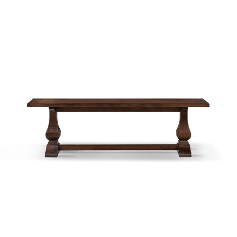 Whitmore - Trestle Dining Bench - Dark Brown