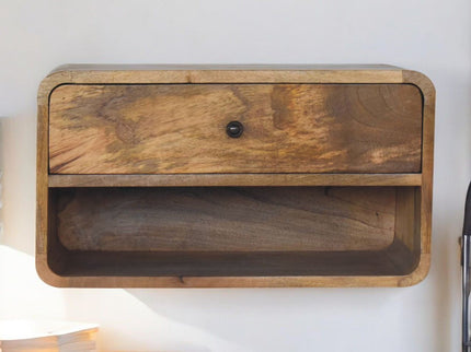 Curve Upper Slot Floating Nightstand