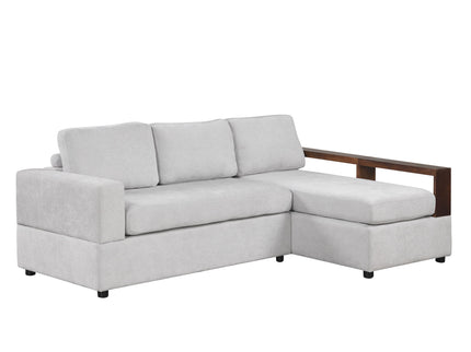 Sectional Sofa Upholstered Sofa Couch With Reversible Armrests For Living Room