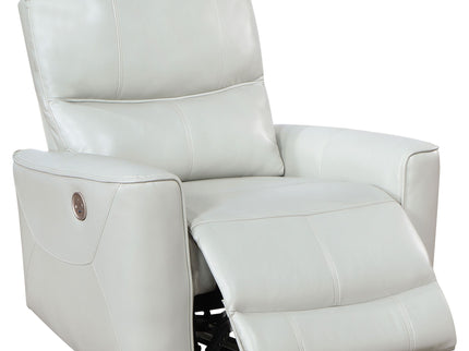 Dove Upholstered Power Recliner Chair With Smooth Power Recline And USB Charging - Gray
