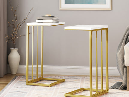 Modern Glam C - Shape End Table