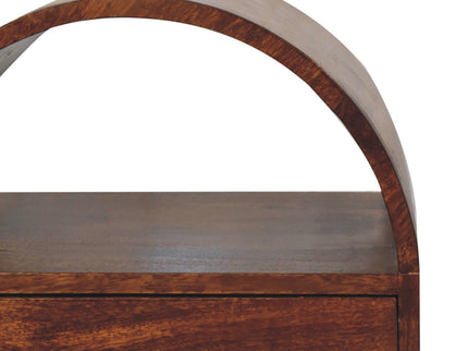 Dome Bedside Table - Brown