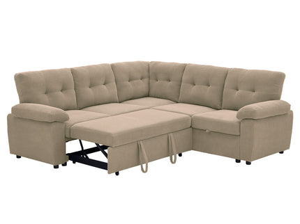 Convertible Sectional Sofa Bed & Pull Out Sleeper And Storage