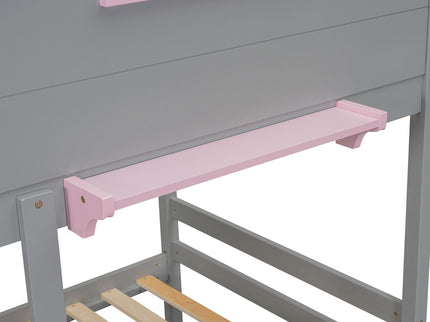 Bunk Bed With Playhouse Roof And Window