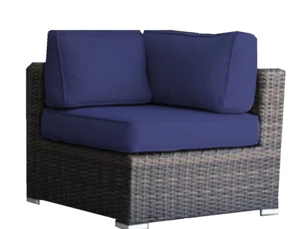 Wicker Seating Group Set With Table And Cushions