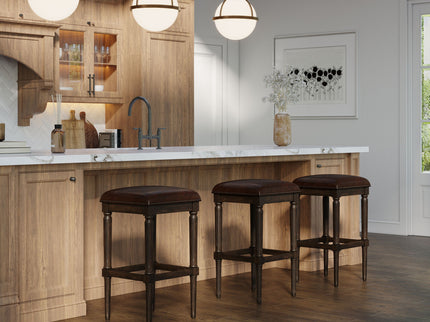 Square Stool With Upholstered Seat