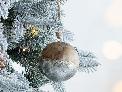 Christmas Ball Ornaments, Wood Decorative Hanging Ball Christmas Tree Ornaments For Holiday Party Decorations