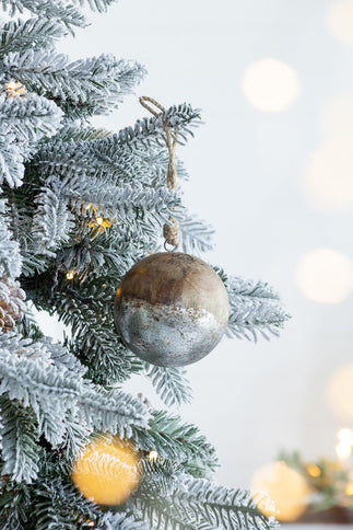 Christmas Ball Ornaments, Wood Decorative Hanging Ball Christmas Tree Ornaments For Holiday Party Decorations