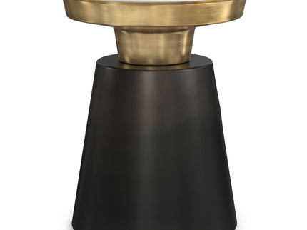 Jaxine - Side Table - Black / Gold