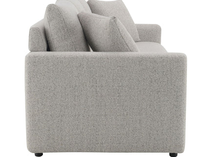 Connie - Boucle Sleeper Sectional Sofa With 2 Toss Pillows - Beige