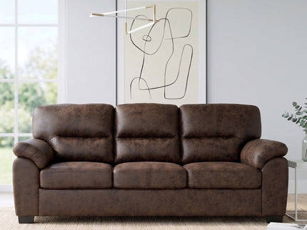 3 Seater Sofa With Padded Armrests And Triangular Leg