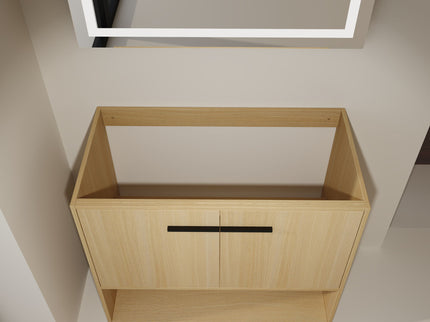 Modern Freestanding Bathroom Vanity With 2 Doors