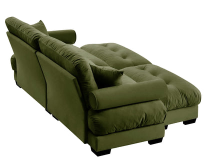 Super Comfort Oversized Modular Sectional Sofa With Movable Ottoman