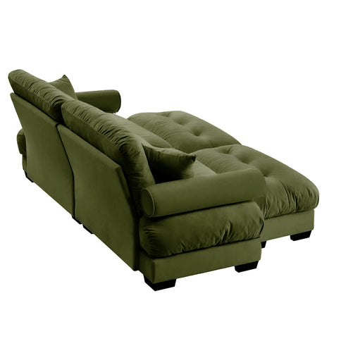 Super Comfort Oversized Modular Sectional Sofa With Movable Ottoman