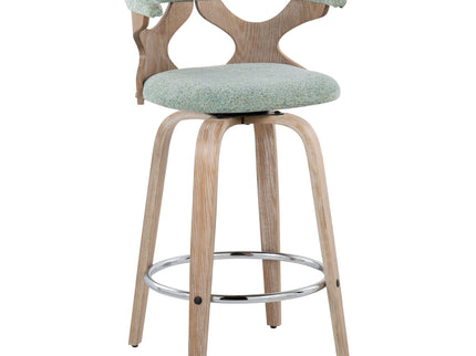 Gardenia - Mid Century Modern Fixed Height Counter Stool With Swivel (Set of 2)
