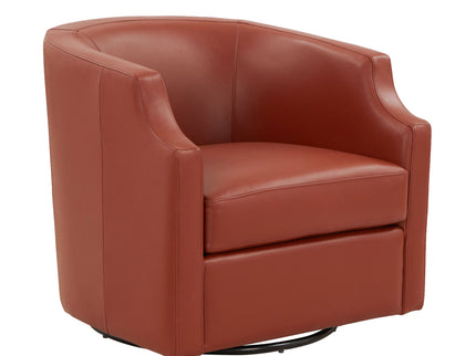 Emmett - Swivel Glider Barrel Chair With Clip Arm Design