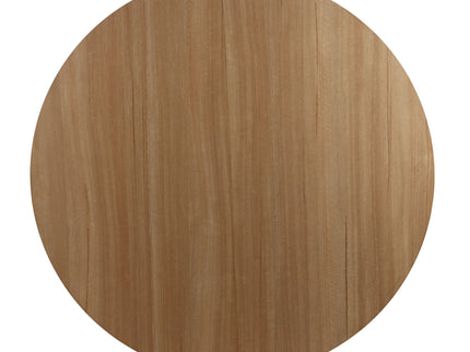 Pedestal Table For Living Room - White / Light Oak