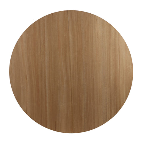 Pedestal Table For Living Room - White / Light Oak