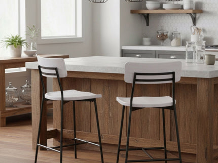 Badin - Counter Stool - White Washed